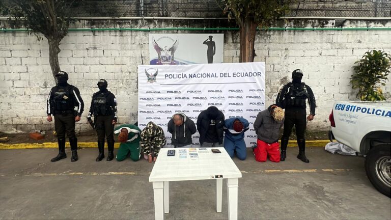 Aprehendimos a seis sujetos y recuperamos varios objetos sustraídos en Quito