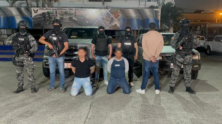 Tres presuntos extorsionadores fueron aprehendidos en Durán