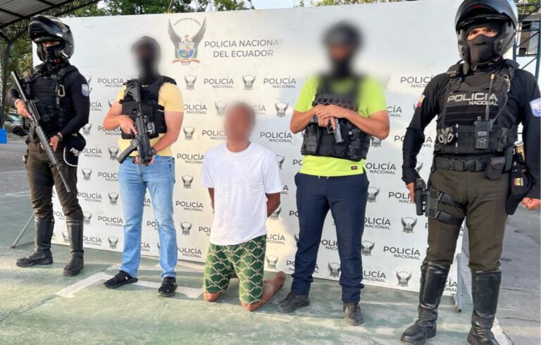Aprehendido alias “Domingo”, presunto integrante del GDO “Tiguerones”, en Esmeraldas