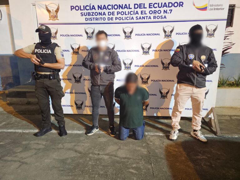 Aprehendido un sujeto en El Oro por tráfico de armas y municiones