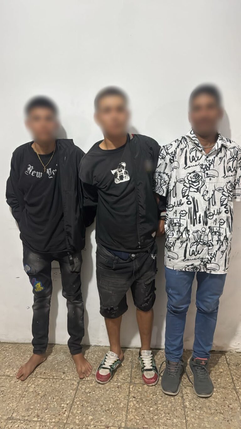 Tres aprendidos con armas de fuego en el cantón Bolívar