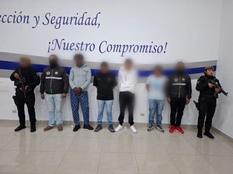 Afectamos a una organización delictiva dedicada al robo a personas en Quito