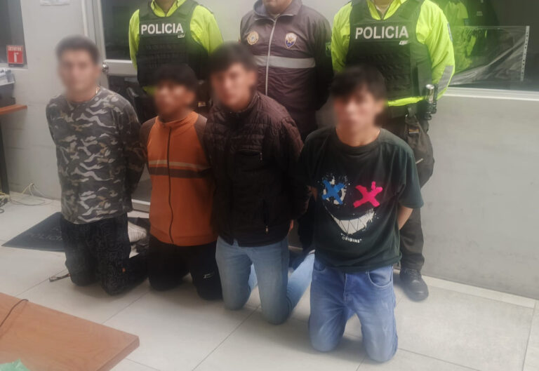 En Tungurahua aprehendimos a 04 ciudadanos sospechosos del delito de asesinato