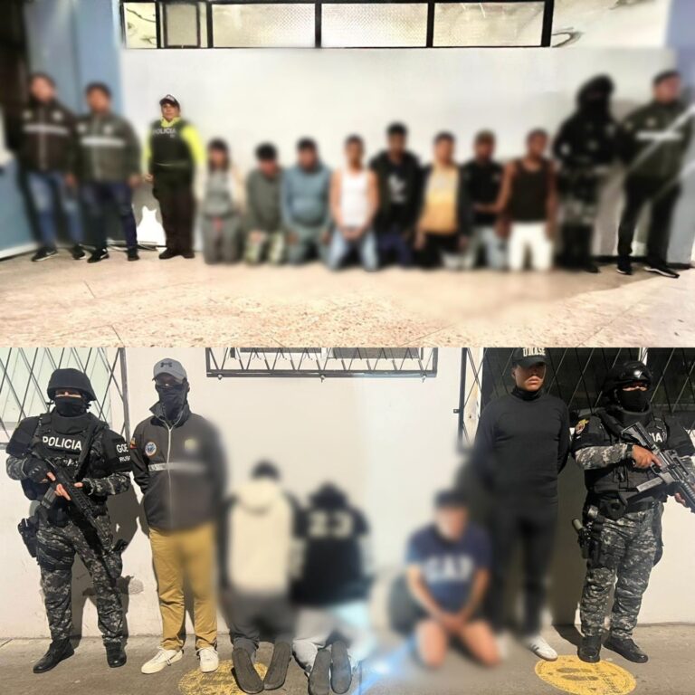 Liberamos una víctima de secuestro y aprehendimos a once ciudadanos por este delito en Tungurahua