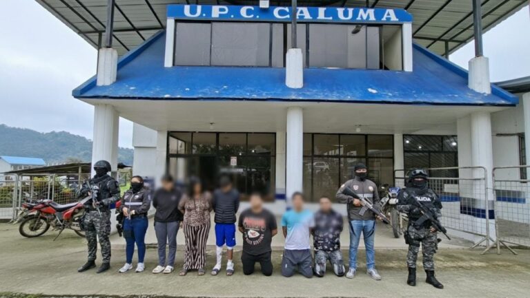Detuvimos a nueve “Choneros” presuntos implicados en tráfico de drogas en Caluma