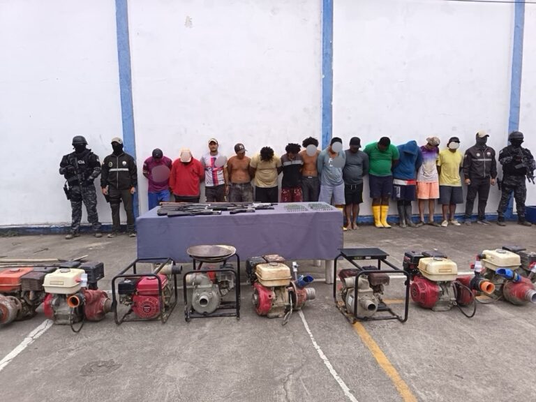 Policía Nacional desarticula estructura delictiva “SAO BOX” dedicada a minería ilegal y otros delitos en El Oro