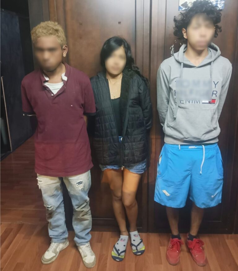 Policía Nacional aprehendió a tres sujetos por el delito de robo