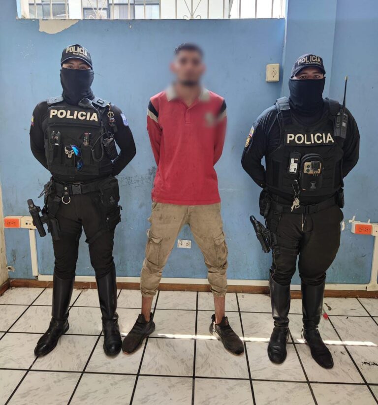 Aprehendimos en flagrancia a un sujeto por el delito de asesinato en La Troncal