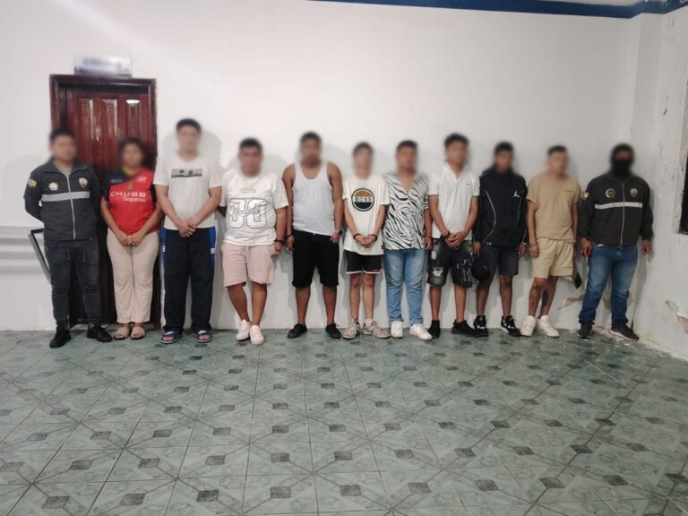 Aprehendimos a nueve presuntos implicados en secuestro con resultado de muerte en Napo
