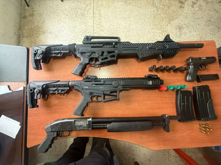 Incautamos varias armas de fuego en Santo Domingo de los Tsáchilas