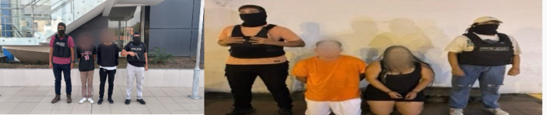Aprehendimos a cuatro sujetos vinculados al delito de extorsión en Guayaquil