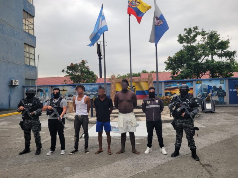 Tres miembros del grupo delictivo “Lagartos” fueron aprehendidos en Guayaquil