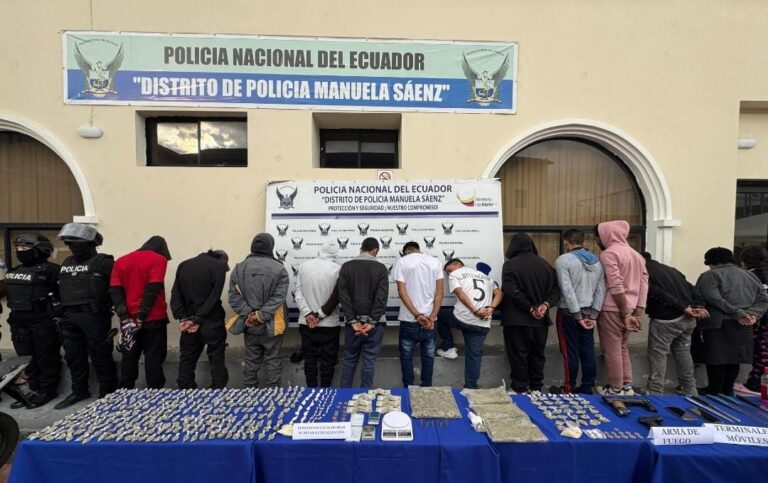 Operativo “Pandora 1” en el centro histórico de Quito permite la aprehensión de 13 ciudadanos por varios delitos