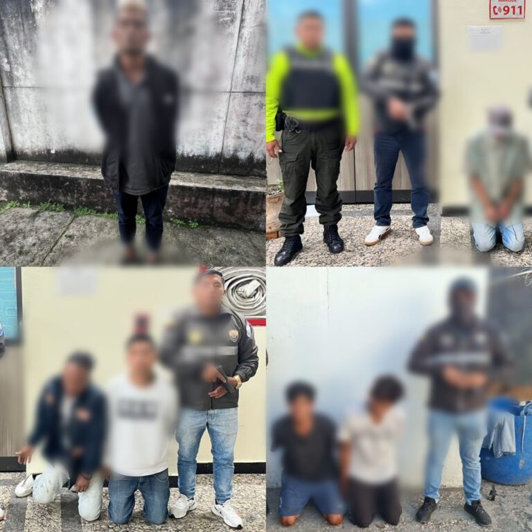Seis aprehendidos y más de 1.200 dosis de droga decomisada