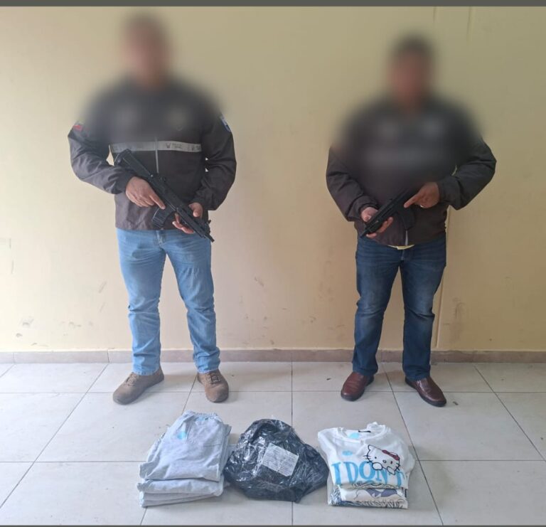 Encomienda contaminada con cocaína es detectada en control antinarcóticos