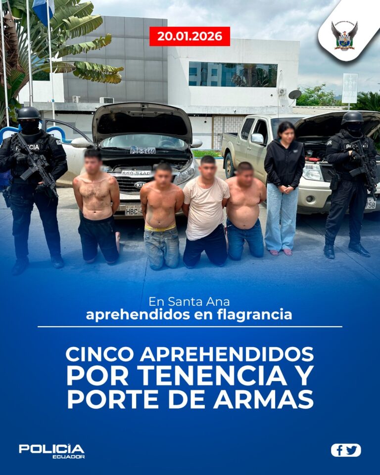 Policía Nacional desarticula en Santa Ana grupo delictivo dedicado al secuestro y extorsión