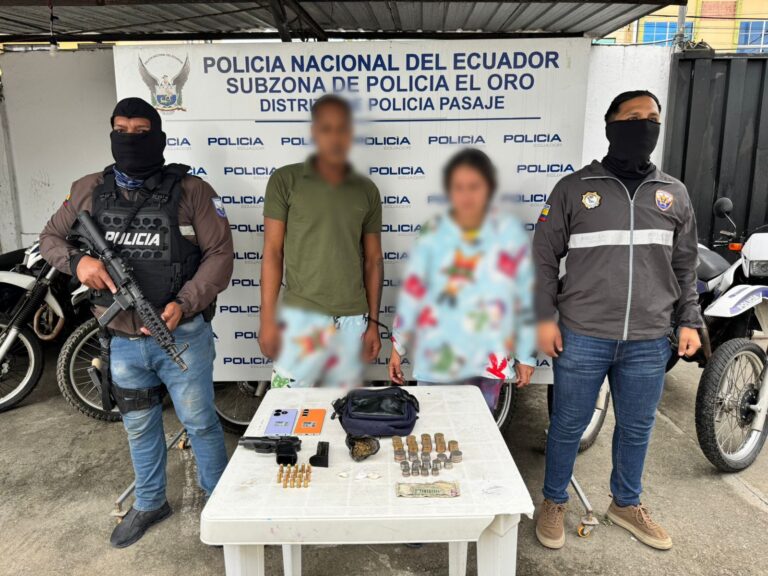 Aprehendimos en El Oro a Jorge V., alias “Pio”, individuo de interés penal relevante