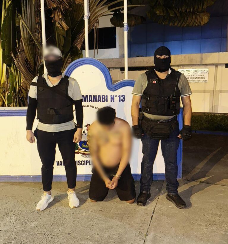 Aprehendimos a un presunto integrante del grupo armado “Los Choneros” en Manabí