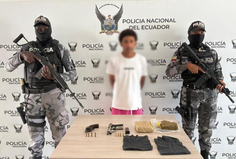 Aprehendimos a un presunto expendedor de drogas e incautamos armas de fuego