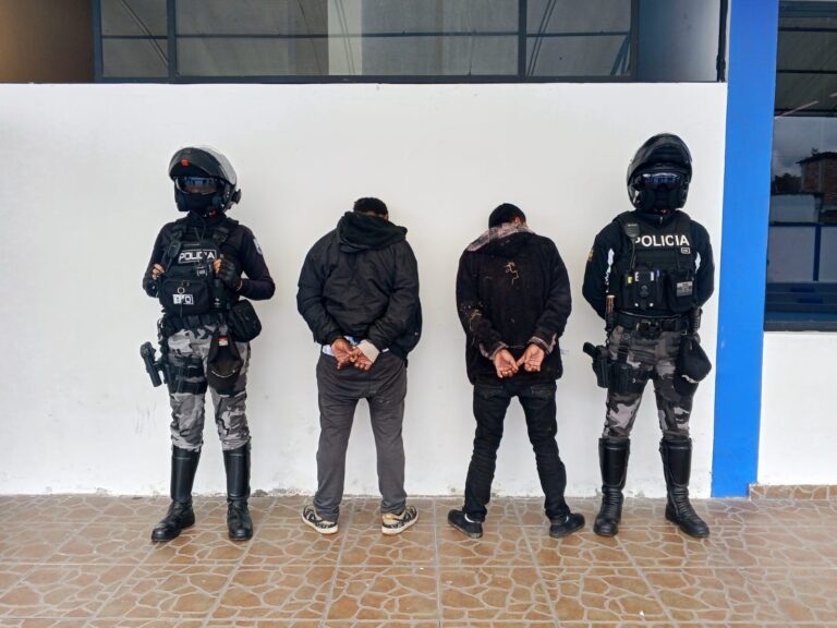 Aprehendimos en Ibarra a dos sujetos por el delito de robo con arma blanca