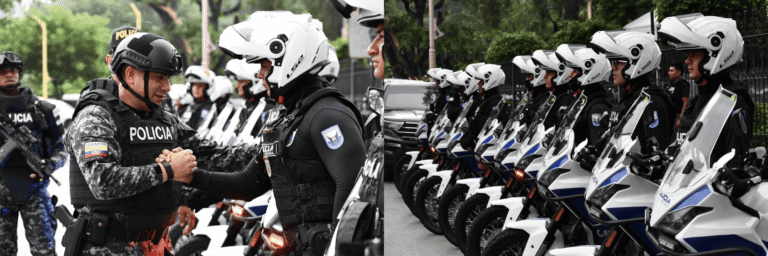 Policía Nacional incorpora 100 motocicletas multipropósito para fortalecer la seguridad en Guayaquil