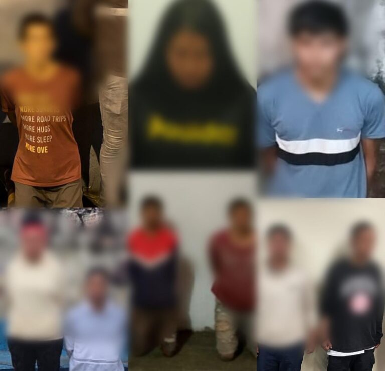 Acción policial contra el microtráfico deja nueve aprehendidos más de 8.000 dosis de droga incautada