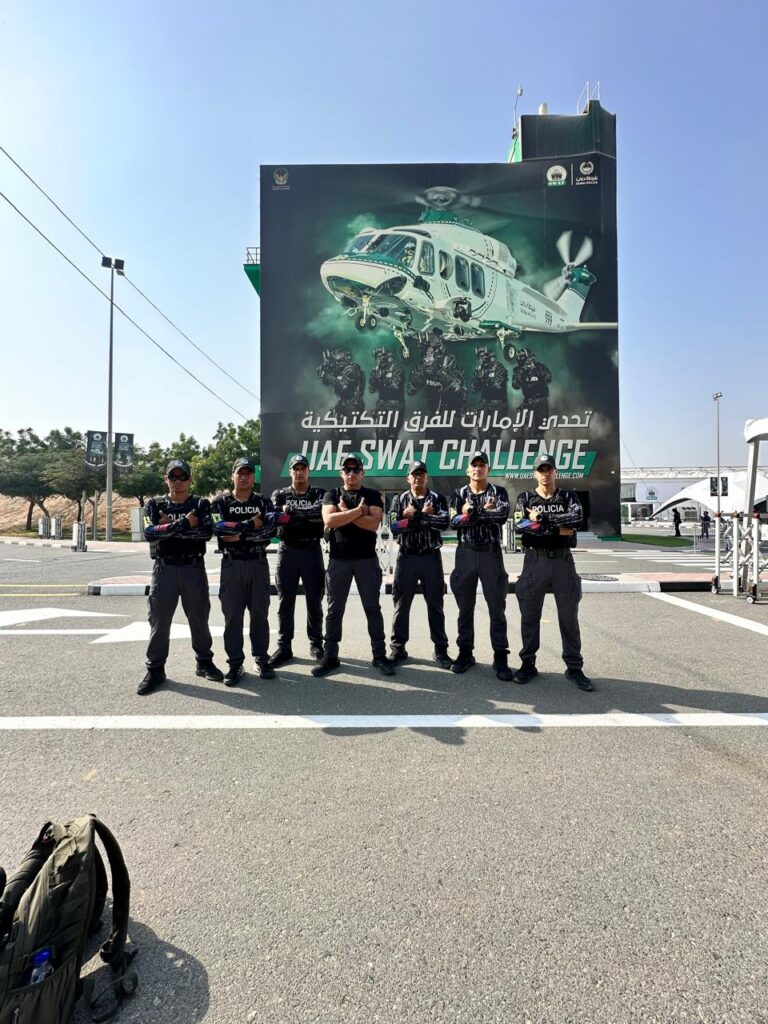 Unidades tácticas de la Policía Nacional dejan en alto el nombre del Ecuador en el UAE SWAT Challenge