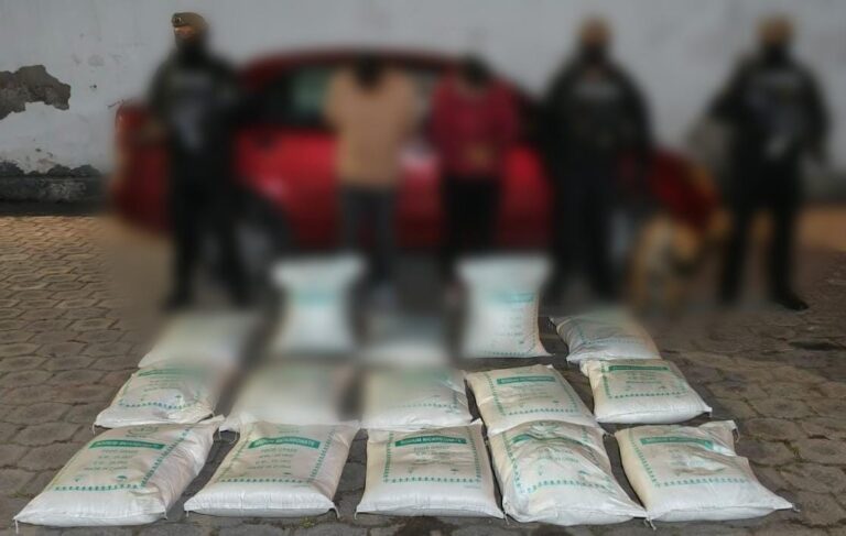 Incautamos más de 300 kilogramos de precursores químicos en Imbabura