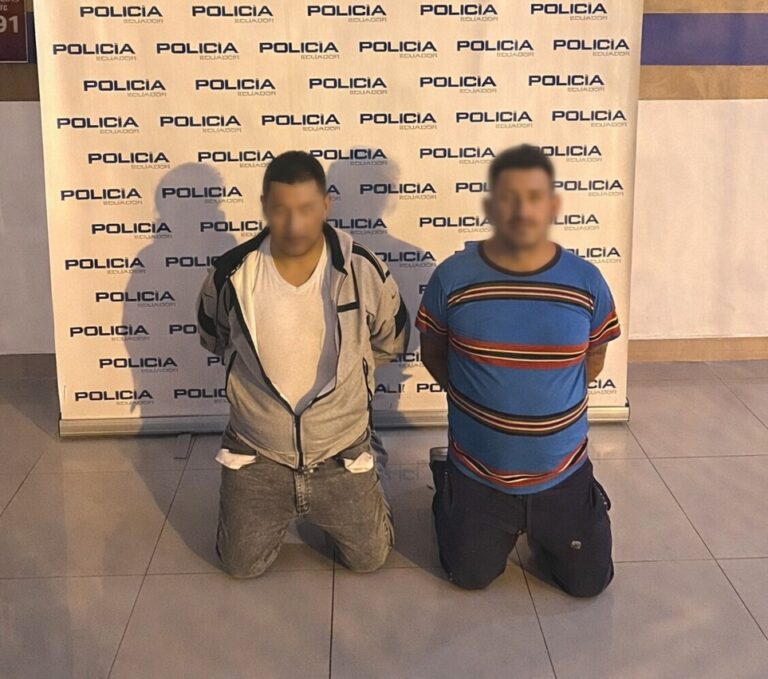 Aprehendimos en Guayaquil a dos presuntos extorsionadores