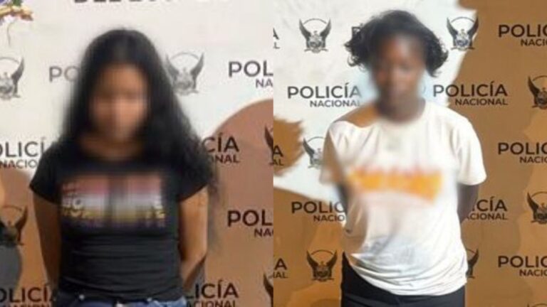 Dos mujeres aprehendidas por presunta extorsión en Esmeraldas