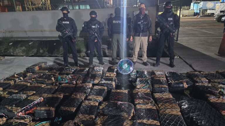 Afectamos a la estructura criminal “Los Choneros”, con el decomiso de droga valorada en 60 millones de dólares