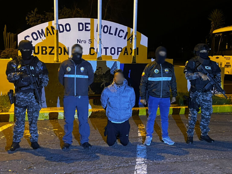 Capturamos a Miguel M. considerado individuo de interés relevante en Cotopaxi