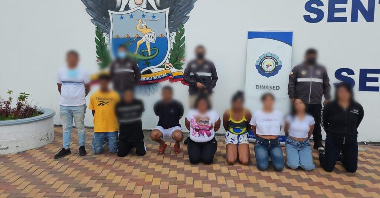 Aprehendimos a nueve sujetos, presuntamente implicados en  el delito de asesinato en Tungurahua