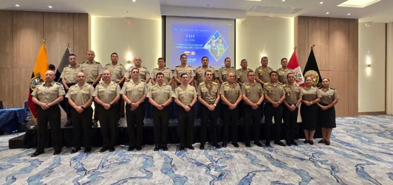 Ecuador y Perú fortalecen cooperación policial en la VIII Reunión de Altos Mandos y Unidades Especializadas (RAMPOL)