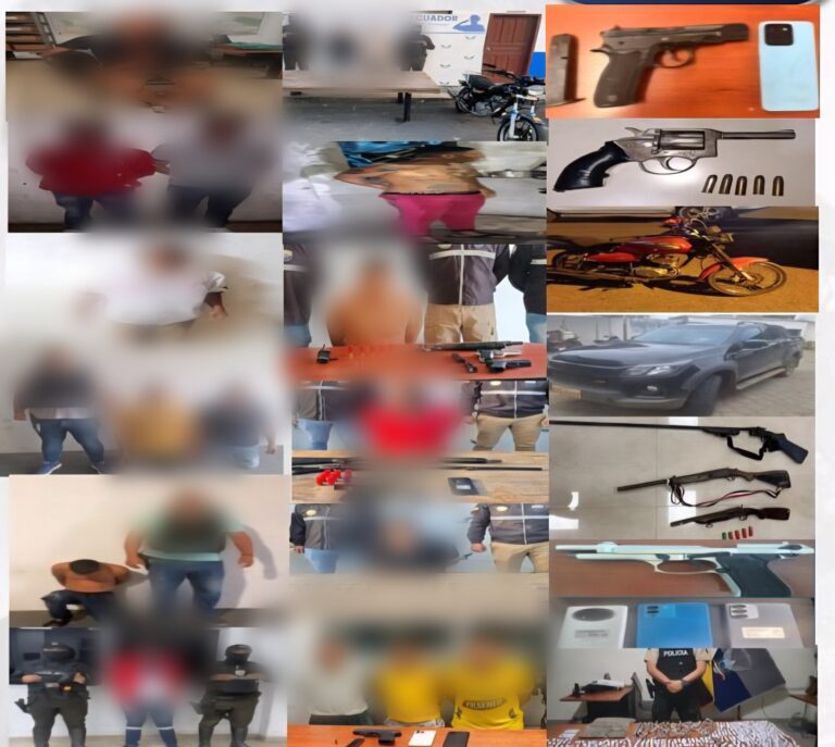 Contundente operativo “Apolo 15” deja 17 aprehendidos y armas de fuego decomisadas en Guayas