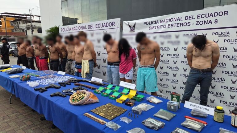 Operativo policial deja 27 aprehendidos entre ellos 7 menores aislados en golpe contra economías criminales en Guayaquil