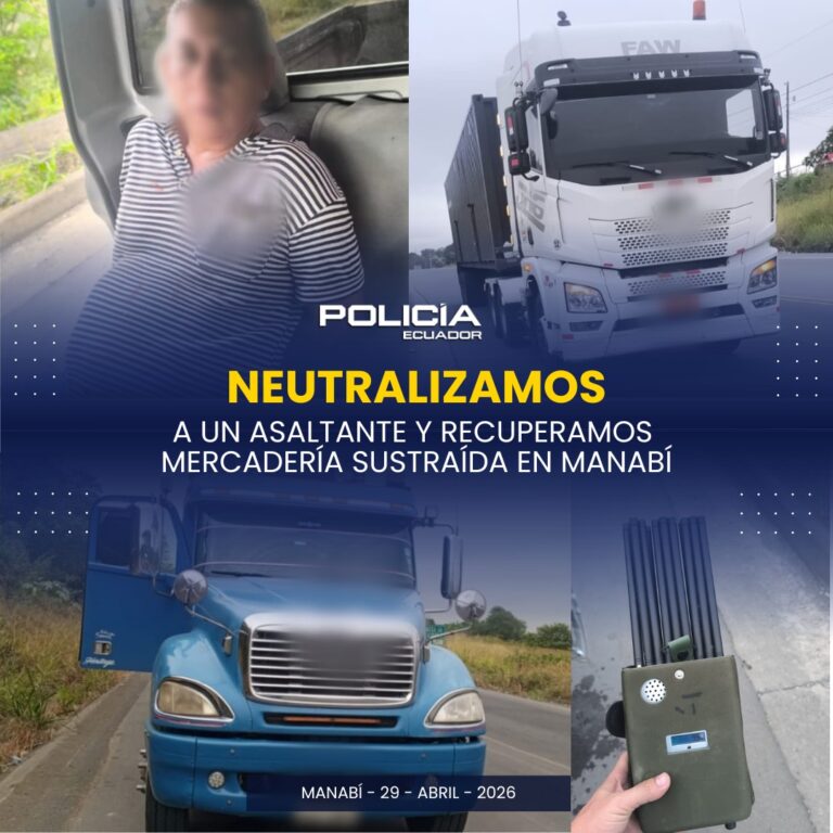 Neutralizamos a un asaltante y recuperamos mercadería sustraída
