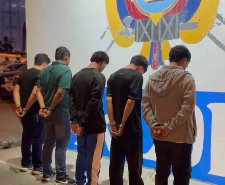 Cinco presuntos delincuentes fueron capturados en El Oro