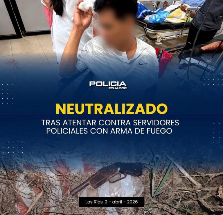 Policía Nacional hace uso legítimo de la fuerza ante ataque armado en Babahoyo