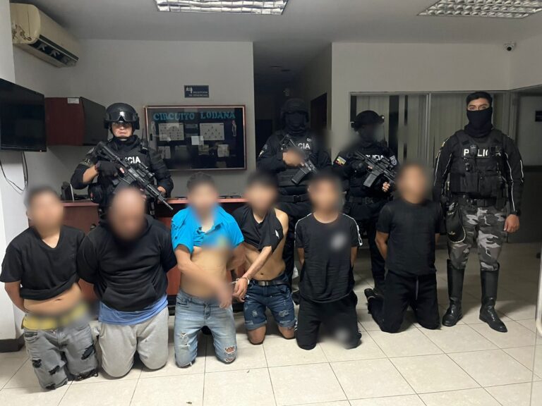 6 aprehendidos, presuntos implicados en el delito de secuestro