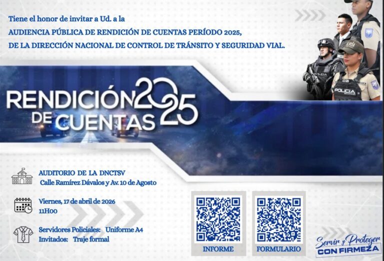 Dirección Nacional de Tránsito rinde cuentas a la ciudadanía