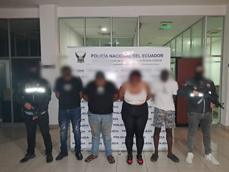 Policía Nacional aprehende a cuatro sujetos y debilita estructura del Grupo Delictivo Organizado Transnacional “Tiguerones” en Guayaquil