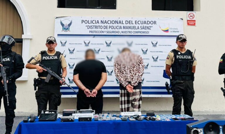 Policía neutralizó a dos sujetos en uso legítimo de fuerza por el delito de robo en Quito