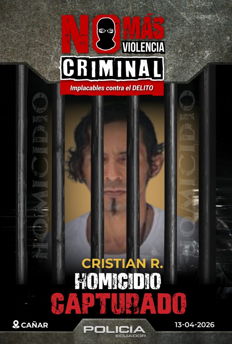 Presunto responsable de homicidio fue capturado en Cañar