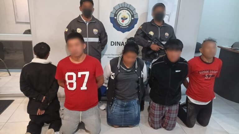 Policía Nacional ejecuta operativo y logra aprehensiones tras hecho violento en Ambato