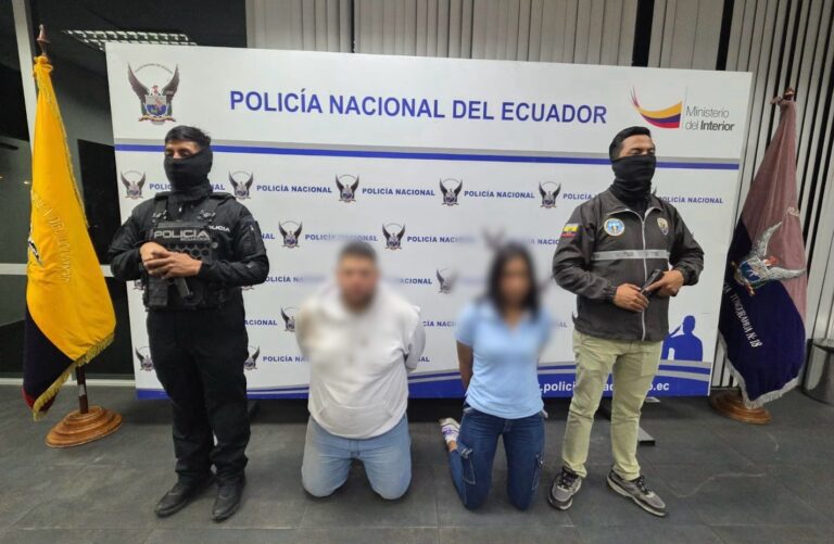 Policía capturó a dos extranjeros por el delito de extorsión en Tungurahua