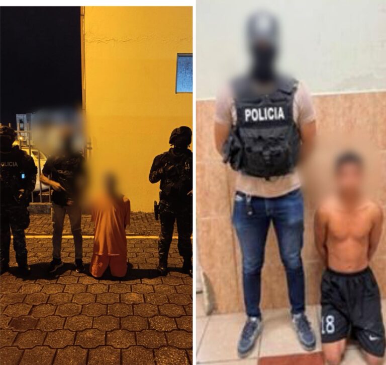 Aprehendimos a dos sujetos por presunta extorsión en Los Ríos
