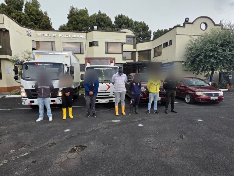 Policía Nacional debilita célula del GAO “Los Lobos” dedicada al robo de vehículos de carga en el sur de Quito