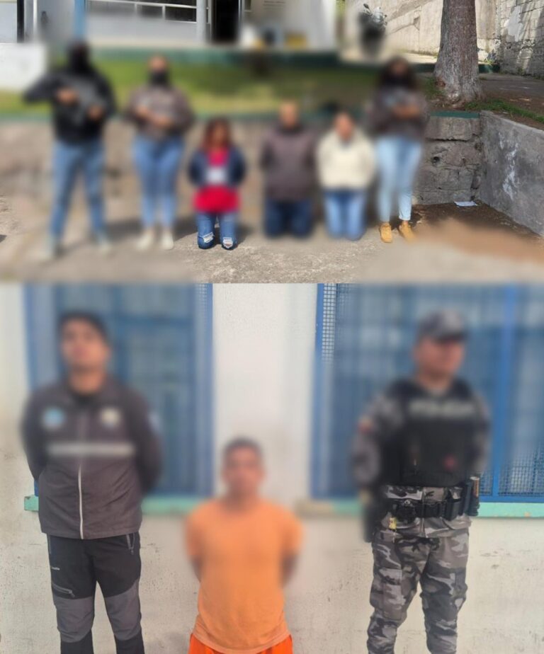 Cuatro ciudadanos aprehendidos por el presunto delito de extorsión
