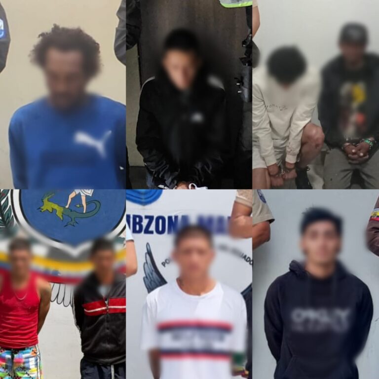 Ocho sujetos fueron capturados por tráfico de drogas
